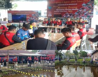 Lapas Bengkalis Gelar Mancing Bareng Bersama Awak Media di Kolam Pancing El-Pali