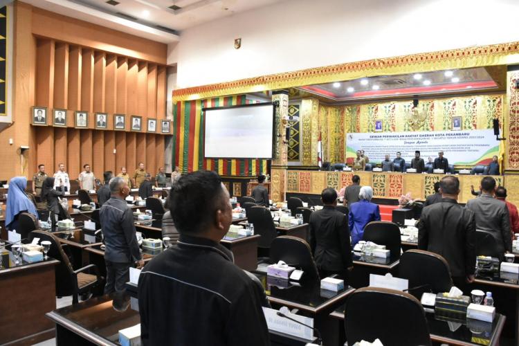 DPRD Pekanbaru Gelar Paripurna Pandangan Umum ABDP 2024