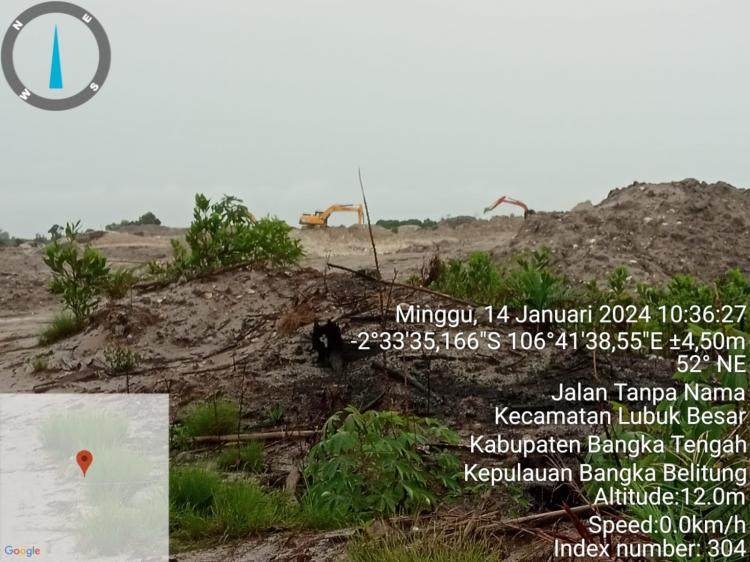 Parah ! Oknum Aparat Koordinir Excavator Hajar Hutan Lindung Merapen Lubuk Besar