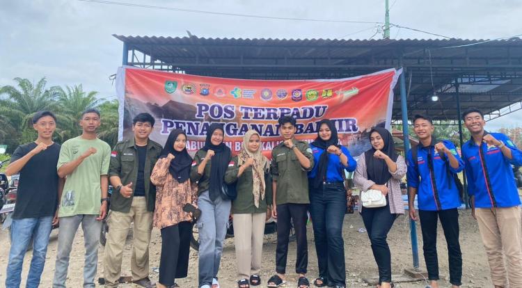 Alami Musibah Banjir, Tiga Ormawa Tergabung Gerakan Aliansi Peduli Masyarakat di Siak Kecil