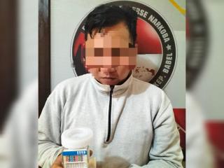Ditresnarkoba Polda Babel Tangkap Seorang Pria Penyalahgunaan Narkoba Jenis Sabu