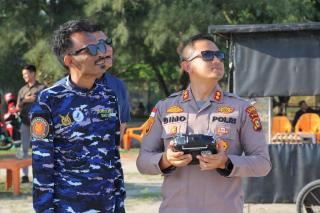 Gunakan Pesawat Tanpa Awak, Kapolres Bengkalis: Personel Ditugaskan Pengawalan Logistik Pemilu Miliki Kemampuan dan Keahlian Optimal