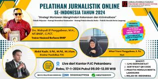 Pendaftaran Dibuka Untuk Umum, PJC Akan Laksanakan Pelatihan Jurnalistik Online Se-Indonesia