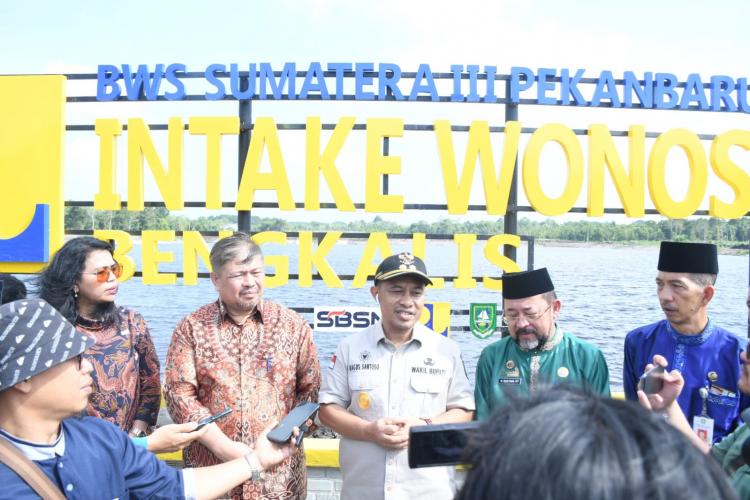Penyediaan Air Baku Dibangun Pemerintah Pusat, Pemkab Bengkalis Miliki Intake dan Jaringan Pipa Transmisi