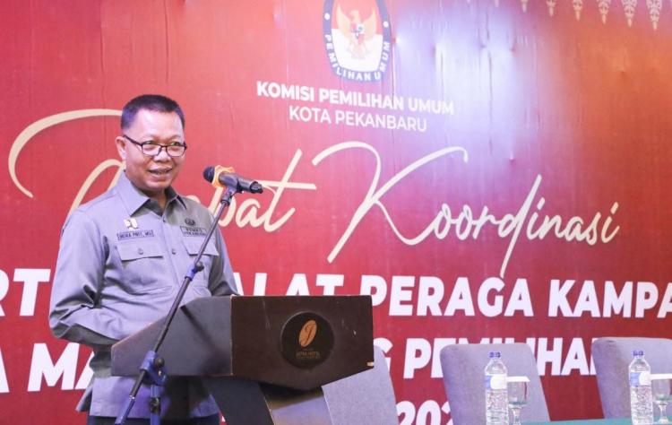  Rakor Penertiban APK Masa Tenang Pemilu 2024, Pemko Pekanbaru Berikan Dukungan Terhadap Bawaslu