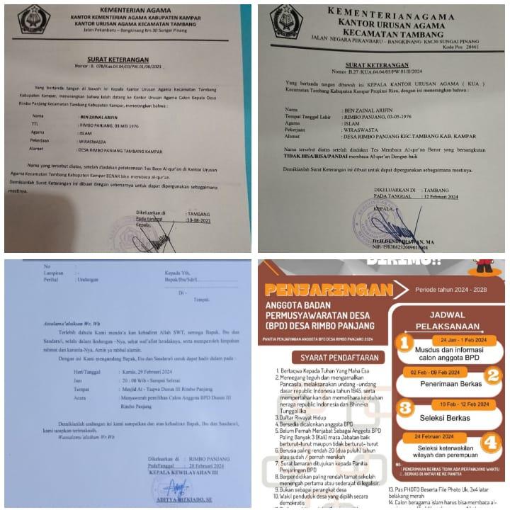 Seleksi Pemilihan Anggota BPD Rimbo Panjang Sepertinya Penuh Dengan Rekayasa dan Tipu Muslihat