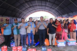 Dukungan dari BNPB, Pemko Pekanbaru Salurankan Bantuan yang Terdampak Banjir Pasang Sungai Siak