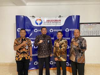 Tingkatan Pelayanan Publik, Kalapas Bengkalis bersama Kasi Binadik Kunjungi Ombudsman RI di Pekanbaru 