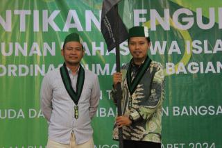 Sekjen Ferizal Mukhtar Lantik Pengurus Badko HMI Sumbagtera di Gedung LAMR Riau