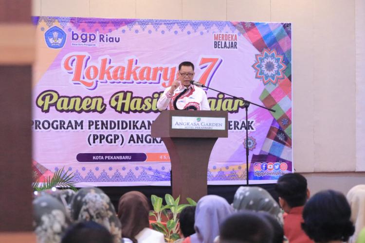 Lokakarya 7-Panen Hasil Belajar, Sekdako Pekanbaru; Tingkatkan Kemampuan dan Berikan Pendidikan Terbaik Bagi Peserta Didik