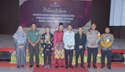 Pelantikan Anggota PPK se-Kabupaten Bengkalis Dihadiri Bupati Kasmarni