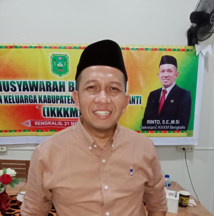 Terpilih Secara Aklamasi Rinto Siap Memimpin IKKKM di Bengkalis