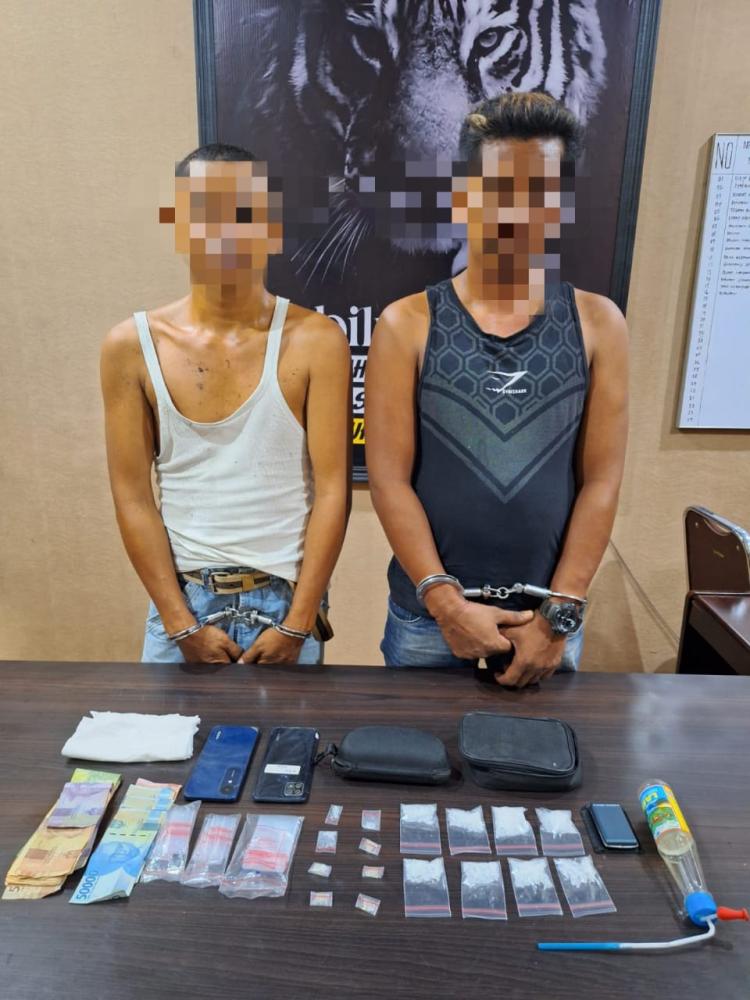 Polsek Bagan Sinembah Amankan Dua Orang Pelaku Penyalahgunaan Narkotika Jenis Shabu