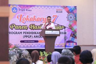 Lokakarya 7-Panen Hasil Belajar, Sekdako Pekanbaru; Tingkatkan Kemampuan dan Berikan Pendidikan Terbaik Bagi Peserta Didik