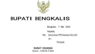 Bupati Bengkalis Kasmarni Minta Seluruh Masyarakat Waspada Terkait Surat Edaran Palsu 