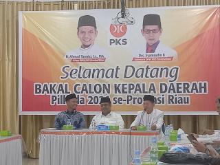 Bawa Visi "Bersama Membangun Riau", M Nasir Kembalikan Formulir Cagubri ke PKS