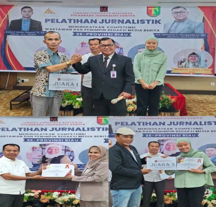 Penghargaan Sertifikat dan Piagam Sebagai Penulis Terbaik, Pemimpin Redaksi NADAVIRAL Raih Juara I