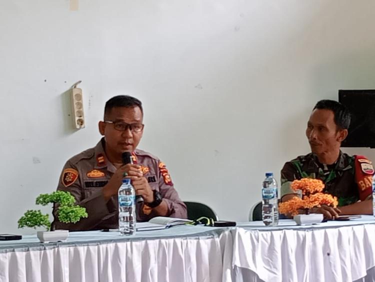 Kapolsek Tapung Hulu Hadiri Rapat Koordinasi Penanganan Kondisi Jalan, PT SAM Dukung Penuh Wacana Perbaikan