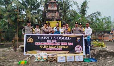 Baksos HUT Bhayangkara ke-78, Polsek Bagan Sinembah Sasar Rumah Ibadah 