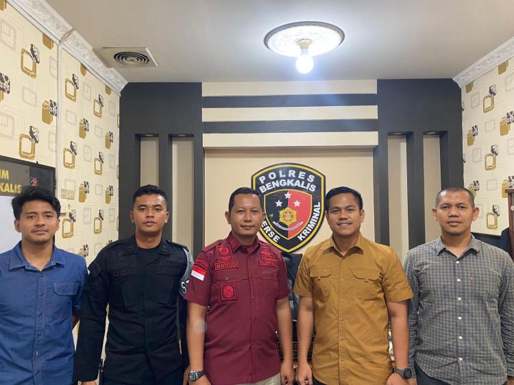 Perkuat Sinergitas, KA KPLP Mai Yudiansyah Kunjungi Kasat Reskrim Polres Bengkalis 