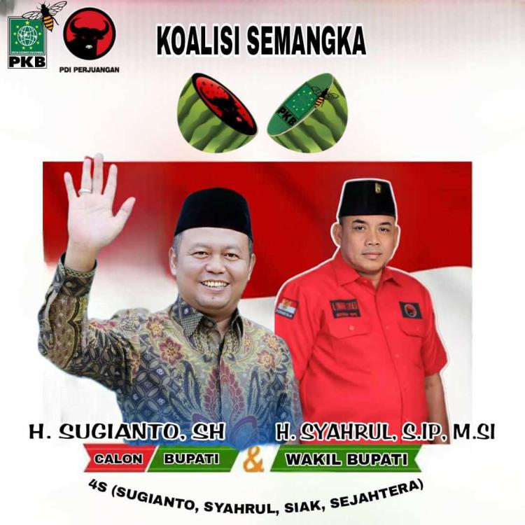Sugianto-Syahrul Kuda Hitam Pilkada Siak, Siap Jadi Penantang Petahana di Pilkada Siak 2024