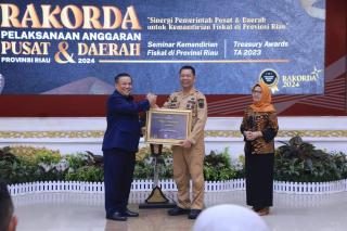 Pemko Pekanbaru Raih Dua Penghargaan, Ini Kategori Penghargaan Dari Treasury Award 2024