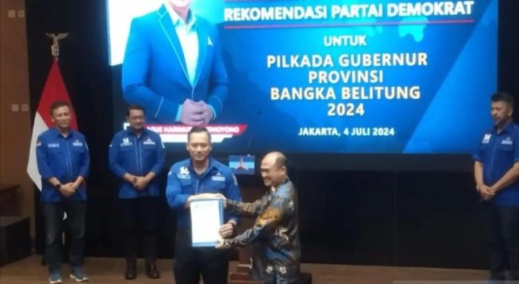 Erzaldi Terima Dukungan Demokrat, Siap Maju di Pilkada Bangka Belitung 2024
