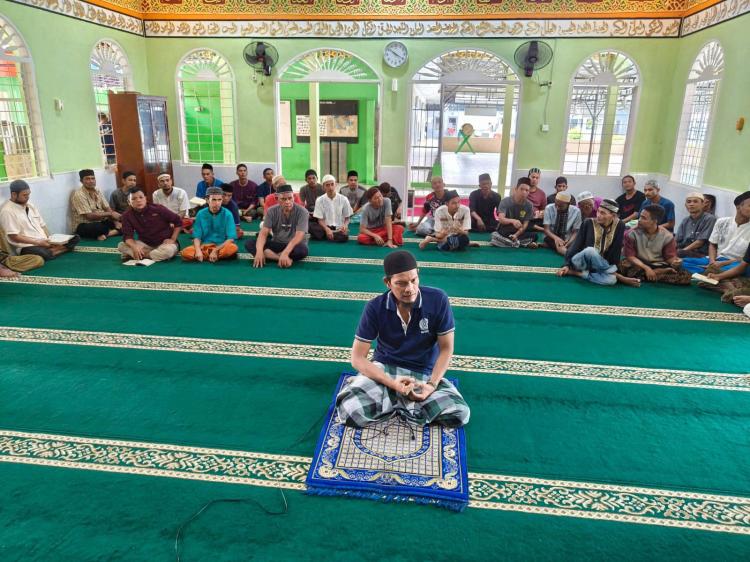 Pembinaan Kepribadian, WBP Lapas Kelas Bengkalis Belajar Sholat 