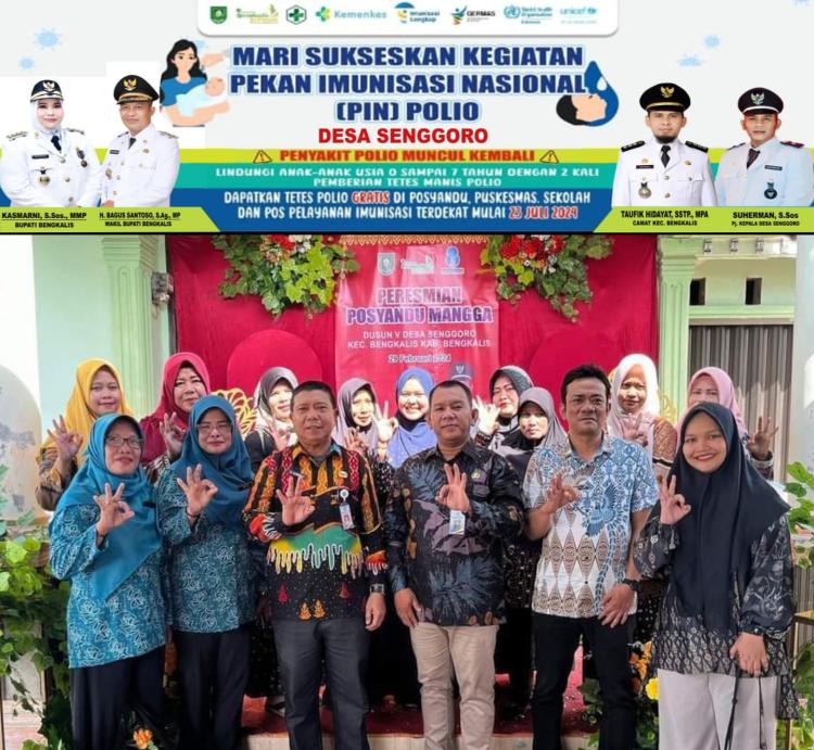 23 Juli 2024 Pemdes Senggoro Laksanakan Pekan Imunisasi Nasional Polio, Ini Posyandunya