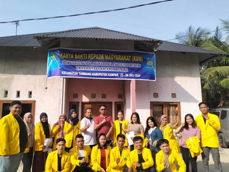Ragam Kegiatan KBM Kelompok 11 Fakultas Hukum Unilak di Desa Parit Baru Kampar