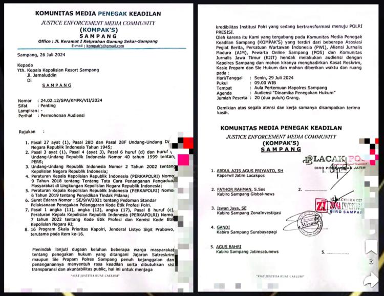 KOMPAKS Catut Nama 4 Organisasi Termasuk KJJT, Ini Kata Kapolres Sampang