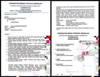 KOMPAKS Catut Nama 4 Organisasi Termasuk KJJT, Ini Kata Kapolres Sampang