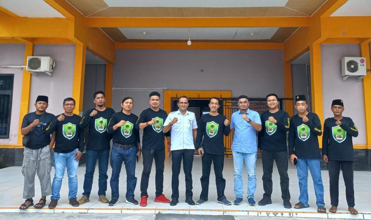 Bahas Tenaga Kerja Lokal, Tameng Adat LAMR Mandau Silaturahmi ke Kadisnakertrans Bengkalis