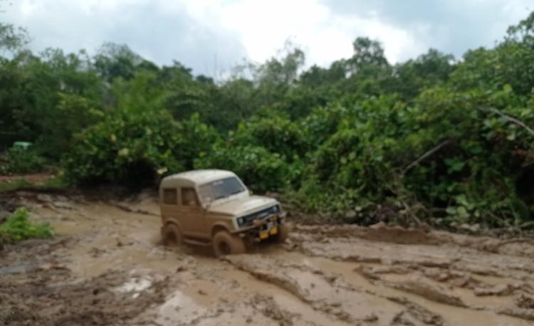 Medan Lumpur, Camat Mandau Buka Offroad Silaturahmi Komunitas Otomotif Duri
