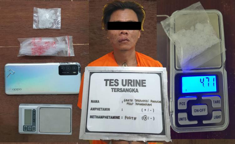 Sat Resnarkoba Polres Bengkalis Ungkap TP Narkotika Jenis Sabu Berat 4,71 Gram di Kecamatan Talang Muandau