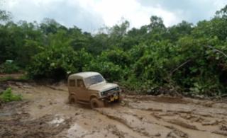 Medan Lumpur, Camat Mandau Buka Offroad Silaturahmi Komunitas Otomotif Duri