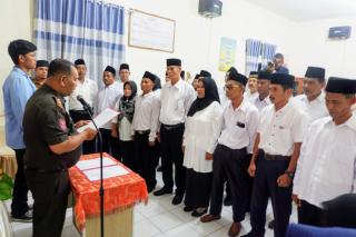 Dihadiri Camat, Pengukuhan RT dan RW Terpilih Desa Senggoro Priode 2024-2029
