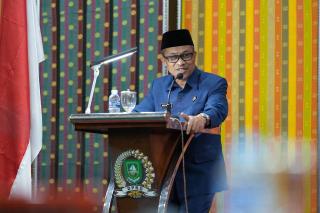Sidang Paripurna ke18, Bupati Diwakili Wabup Bengkalis Sampaikan Pandangan Umum Fraksi DPRD Tahun 2025