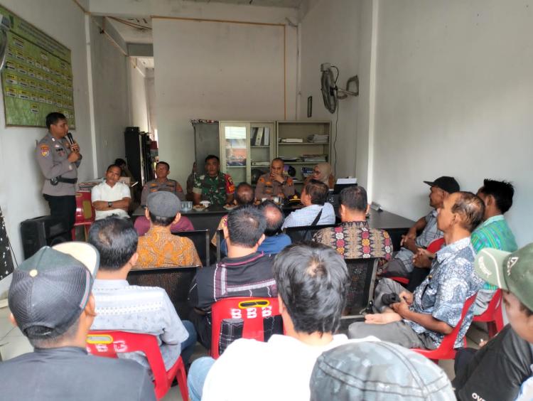 Polres Rohil Melalui Polsek Bagan Sinembah Gelar Cooling System Pemilu Damai Tahun 2024