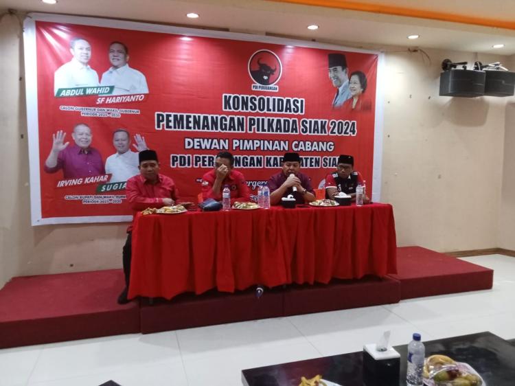 Paslon Irving-Sugianto Siap Dimenangkan PDI Perjuangan di Pilkada Siak 2024