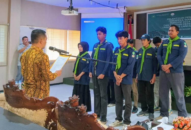 Pelantikan Pengurus Himapeka Waradipa Universitas Lancang Kuning Periode 2024-2025
