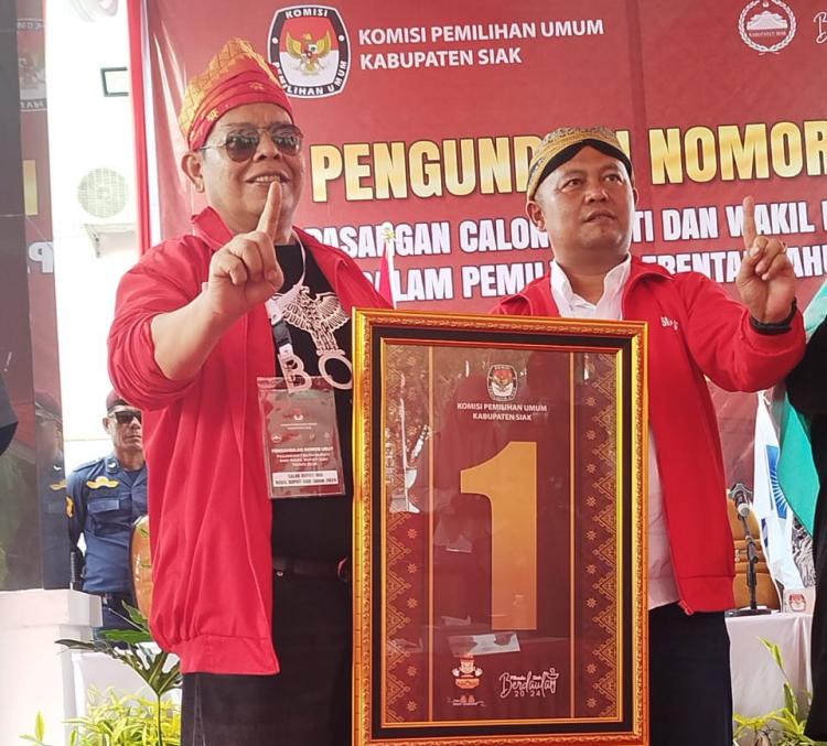 Nomor urut Satu, Paslon Irving - Sugianto Semakin yakin Menangkan Pilkada Siak 2024