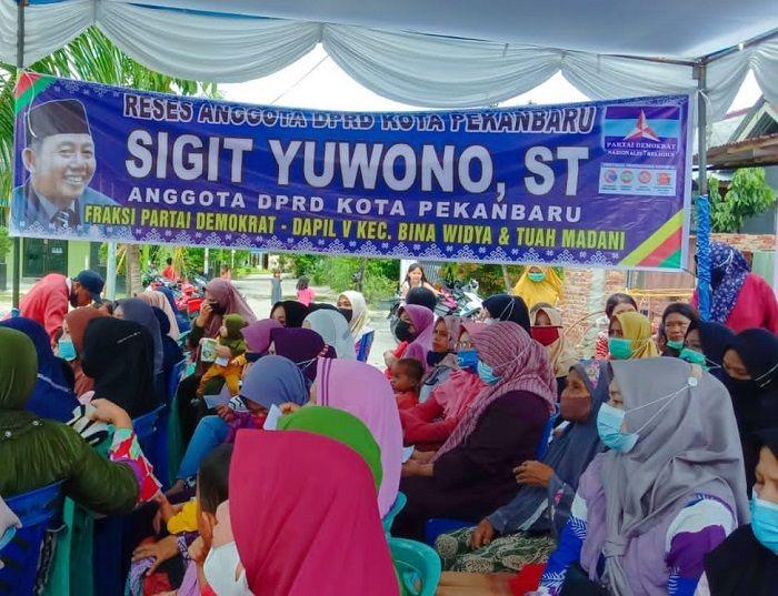 Anggota DPRD Pekanbaru Sigit Yuwono Laksanakan Reses, Jemput Aspirasi di Binawidya dan Tuah Madani