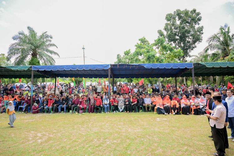 Kaderismanto Ajak Masyarakat Kecamatan Bathin Solapan Pilih Paslon KBS Nomor Urut Satu
