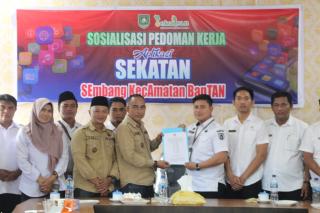 Camat Bantan Sosialisasikan Penggunaan Aplikasi Sekatan