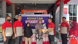 Dapat Sambutan Hangat, Lapas Bengkalis Salurkan Bansos dari Hasil Program Pembinaan 