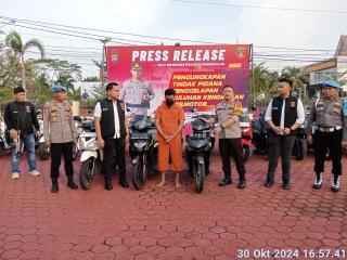 Satreskrim Polres Bengkalis Berhasil Ungkap Penggelapan 22 Unit Sepeda Motor Berbagai Merek