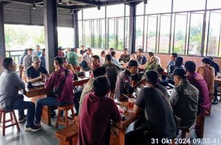 Jalin Kerjasama dengan Baik, Bea Cukai dan Puluhan Jurnalis Pulau Bengkalis Gelar Coffee Morning
