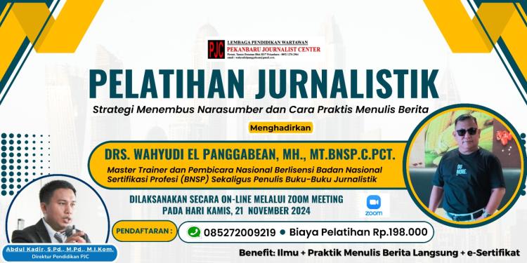 Ingin Mendalami Dunia Wartawan, Ikuti Pelatihan Jurnalistik di PJC, Ini Jadwalnya! 