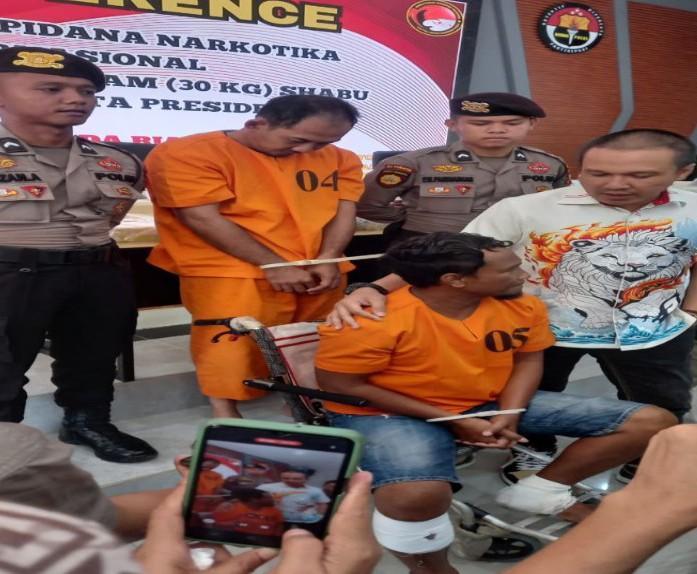 Jemput Sabu 30 Kg dari Sei Pakning, Salah Satu Pelaku di Dor Kedua Kakinya